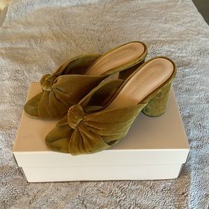 Loeffler Randall Yellow Velvet Heels